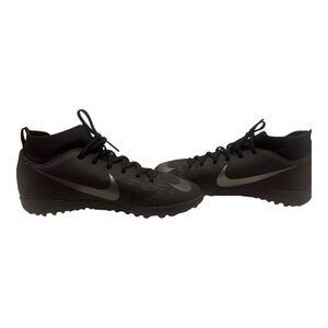 Nike Kids Black and Gray Baseball Sneakers